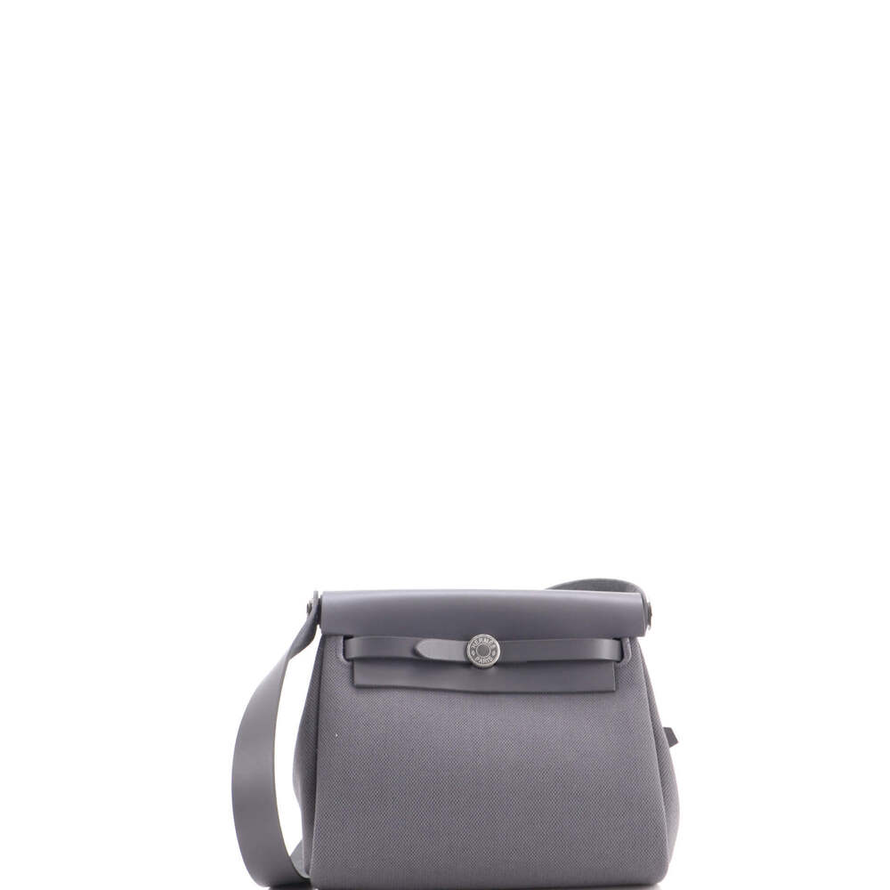 Hermes 20 Herbag Zip Toile and Leather